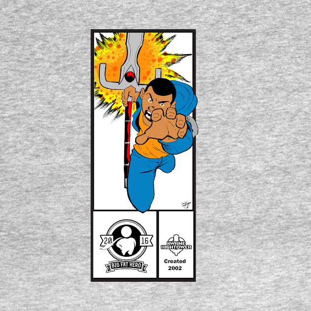 Leaping Kwame Corner Box Tee by DKG72